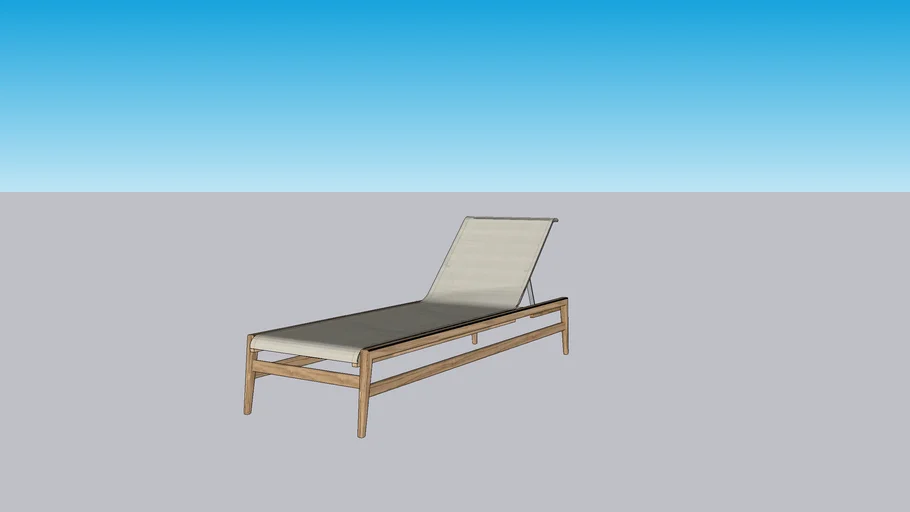 Summer Classics Coast Teak Chaise Lounge