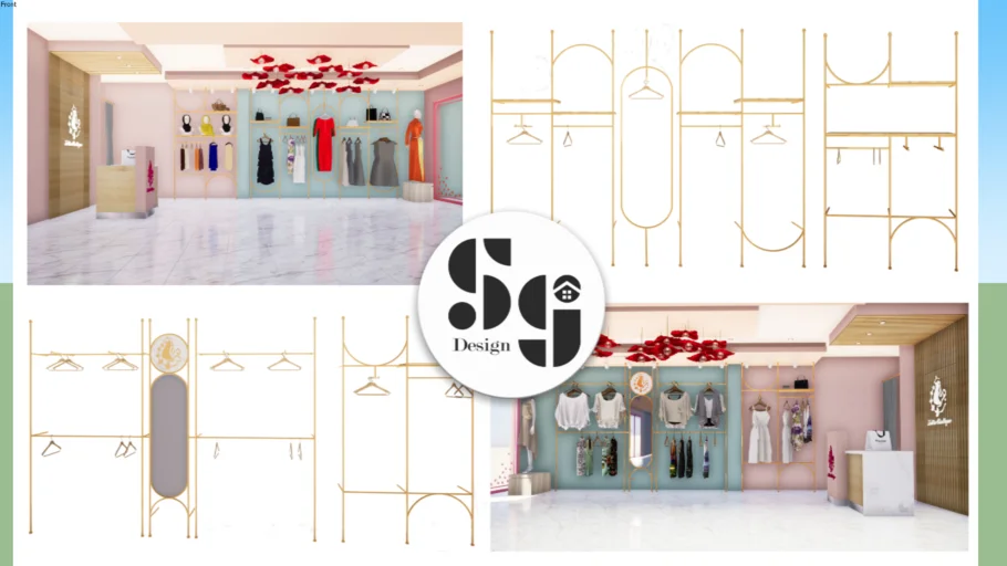 Clothing Store Display Rack