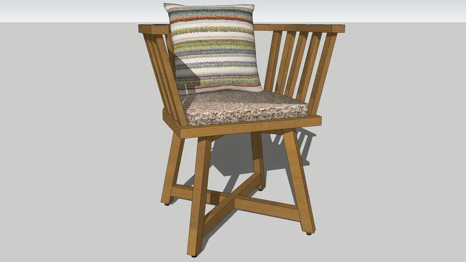 WOODEN ARMCHAIR - Κ 900