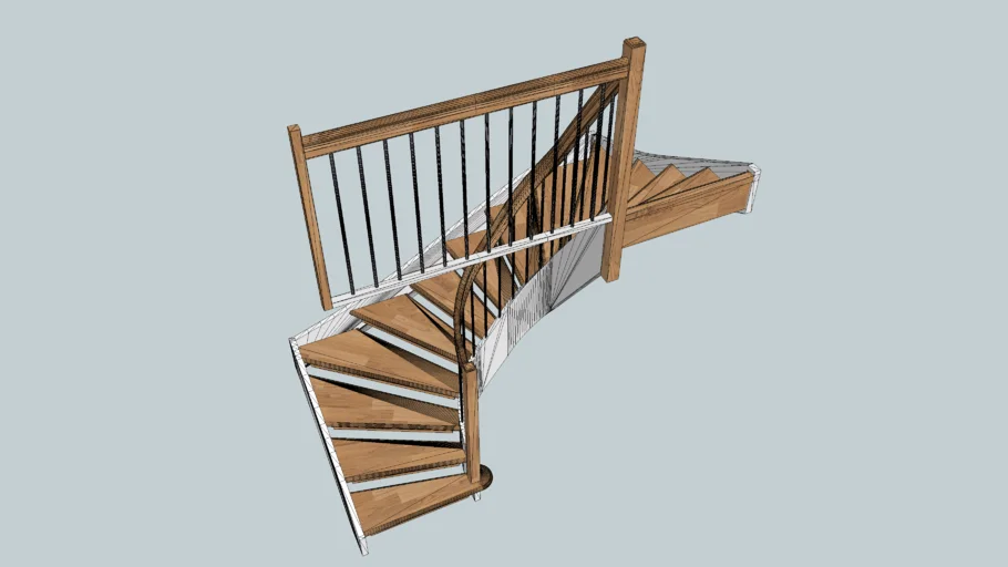 U-shape stair