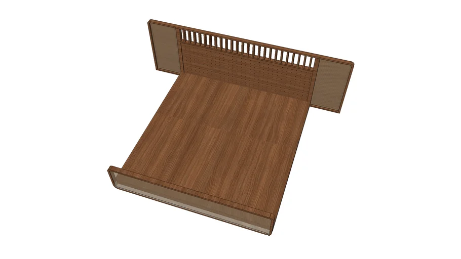 wicker bed #jonna.skp