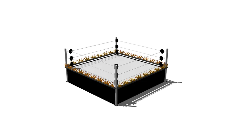 Ring Setted For Inferno Match