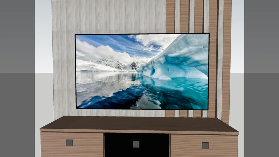 tv unit design with back panel