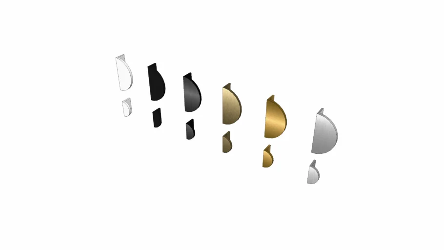 HALF MOON HANDLE CABINET PULL