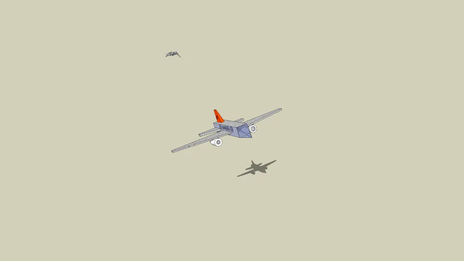 A passanger jet flying over Upland