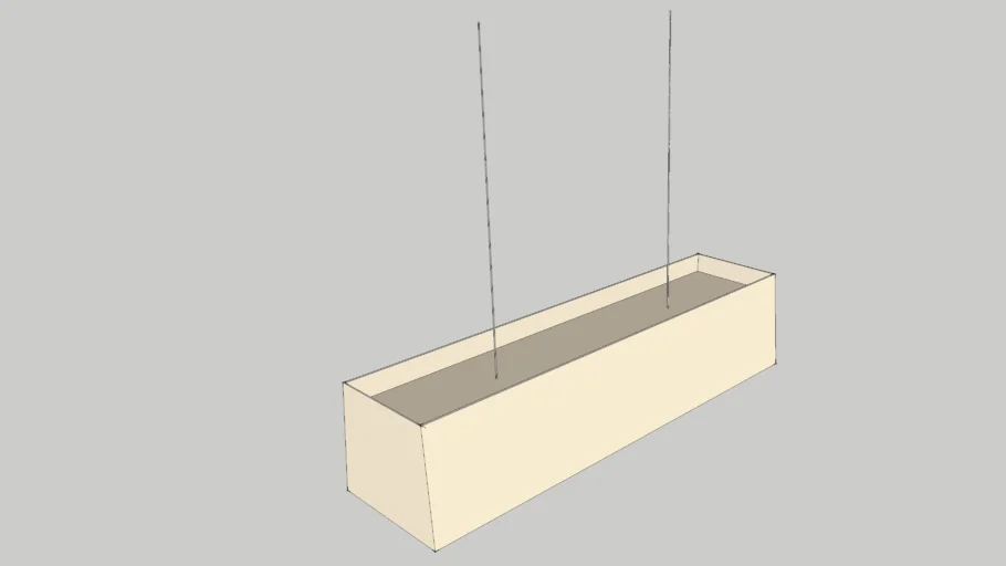 Rectangular Pendant light