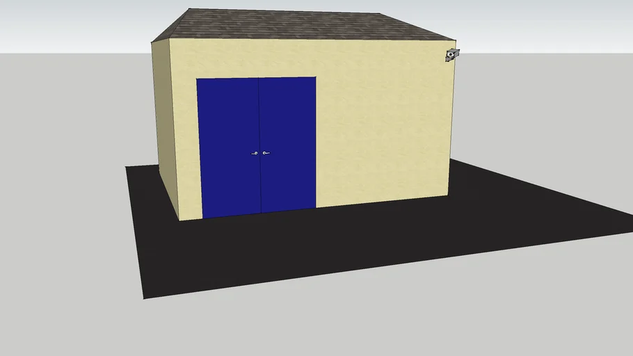 Secured outdoor storage room
