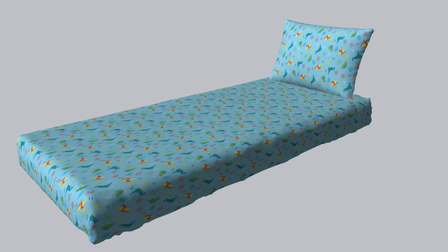 Jogo de Cama Infantil Solteiro Dinos Divertidos - 2 peças
