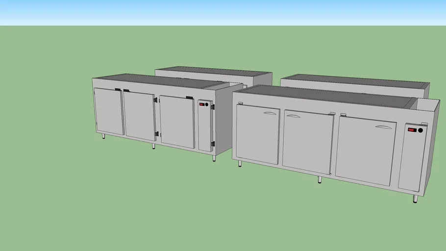BALCÃO STAND REFRIGERADO REFRISUL 3 PORTAS MOTOR EXTERNO