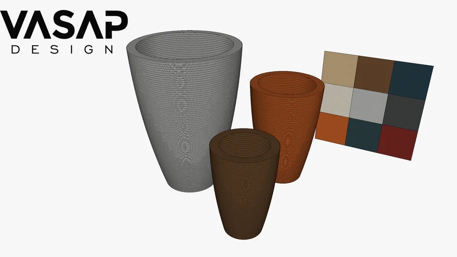 CONJUNTO VASOS - CONE RISCATO