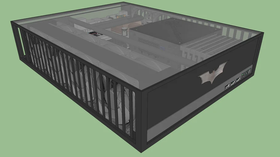 PC CASE BOX 95mm(H) X 310mm(W) X 400mm(D) | 3D Warehouse