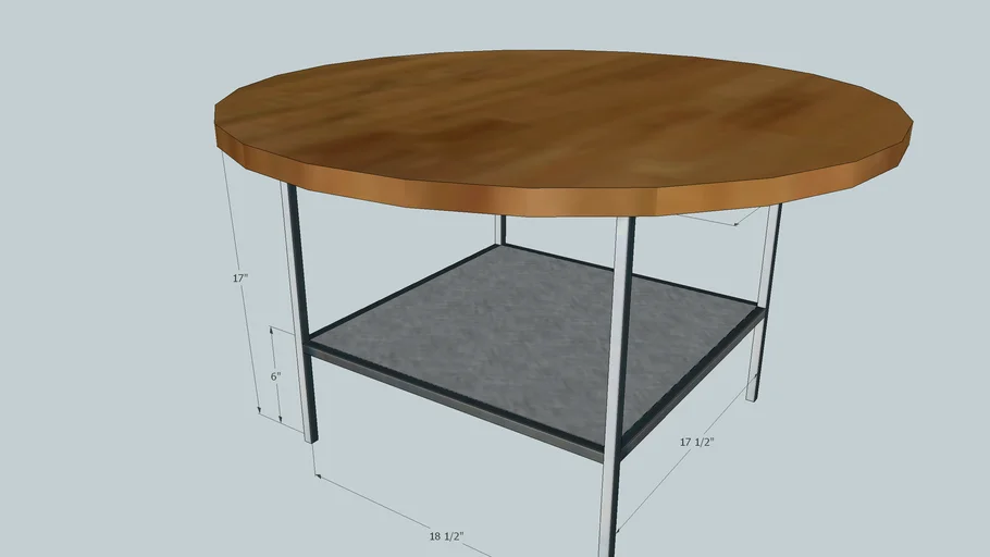 Coffee Table wood and steel