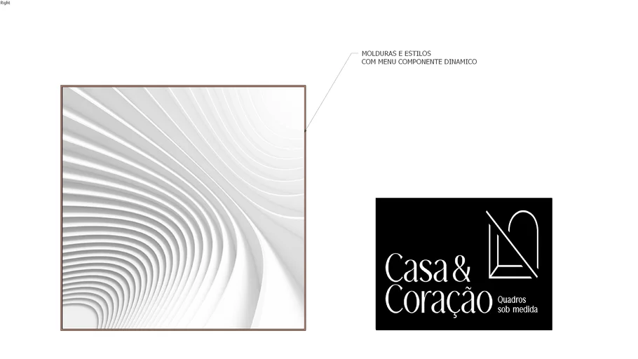 Quadro Decorativo Abstrato Branco