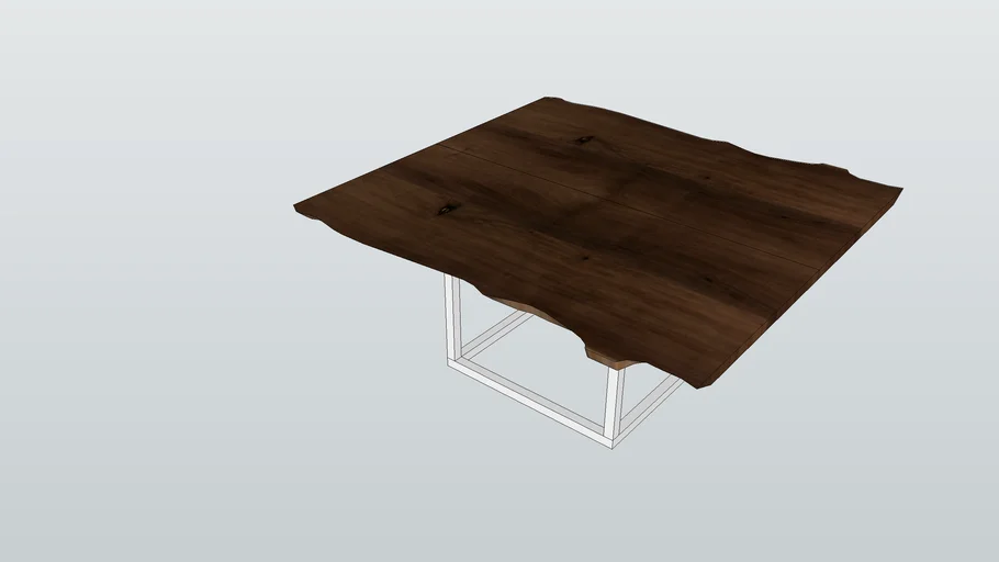 TAVOLO PIANO LEGNO SCORTECCIATO