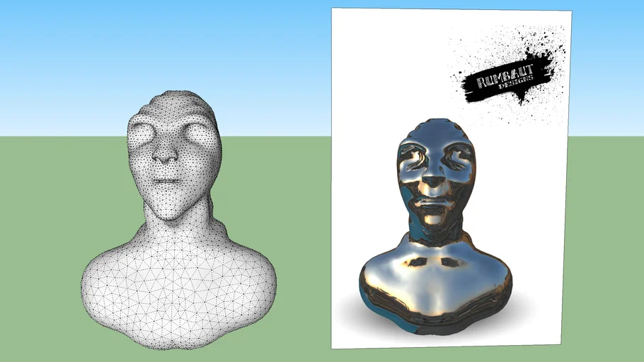 Busto, bust, Бюст 3D
