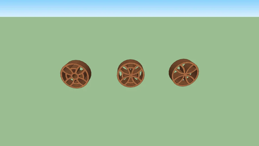 Round clay breeze blocks or Jali stones