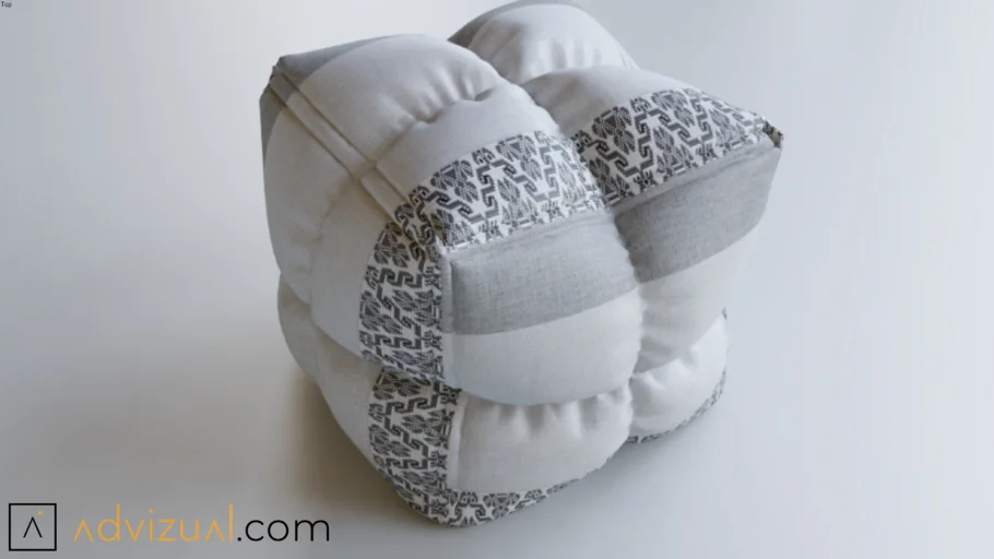 Scandinavian Puff (V-Ray Ready)