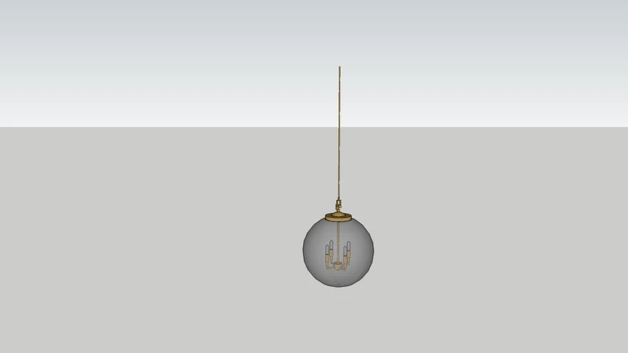 4 Light Globe Pendant