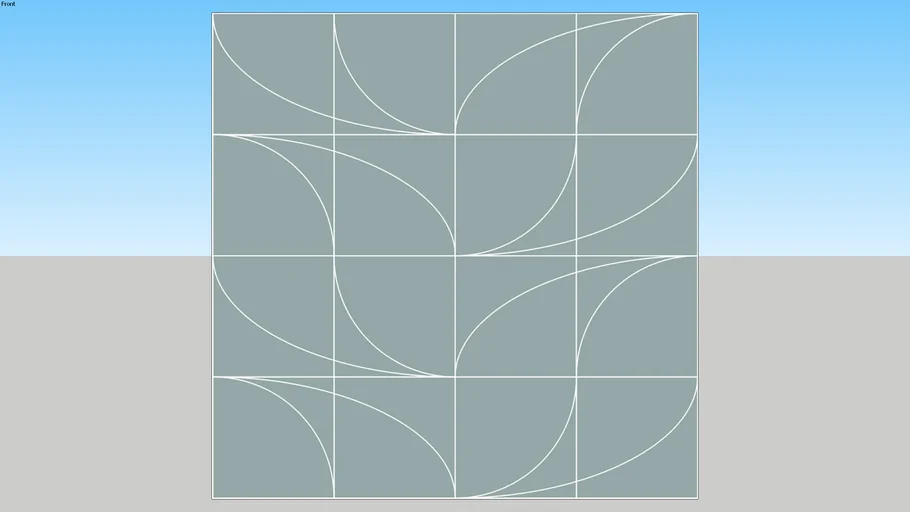 Azulejo - Hojas - Verde.