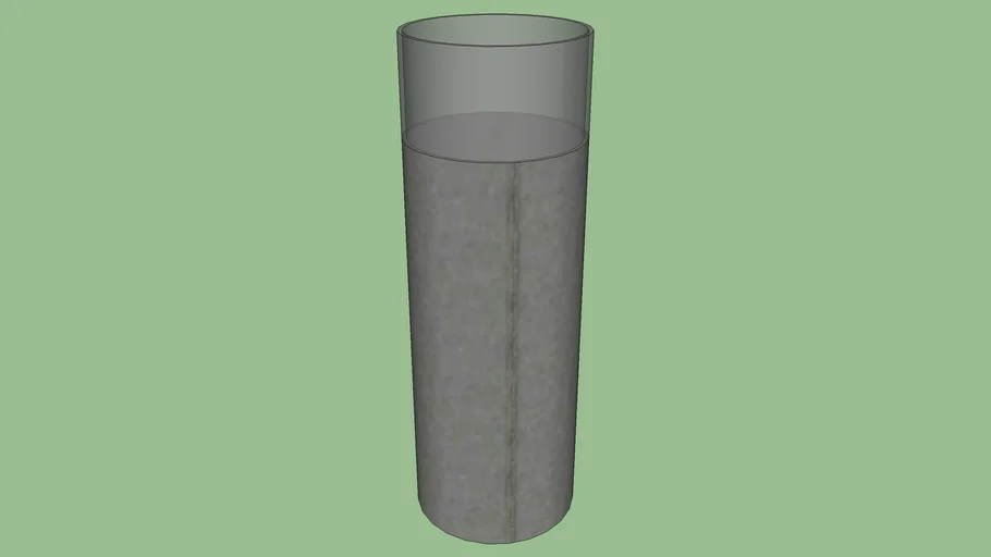 Pillar with glass #3
