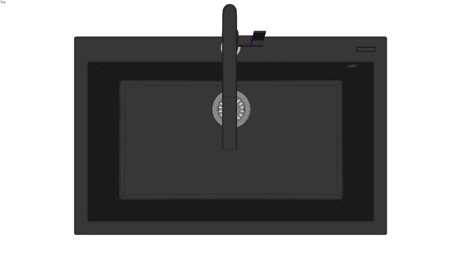 Sink Black 80 cm