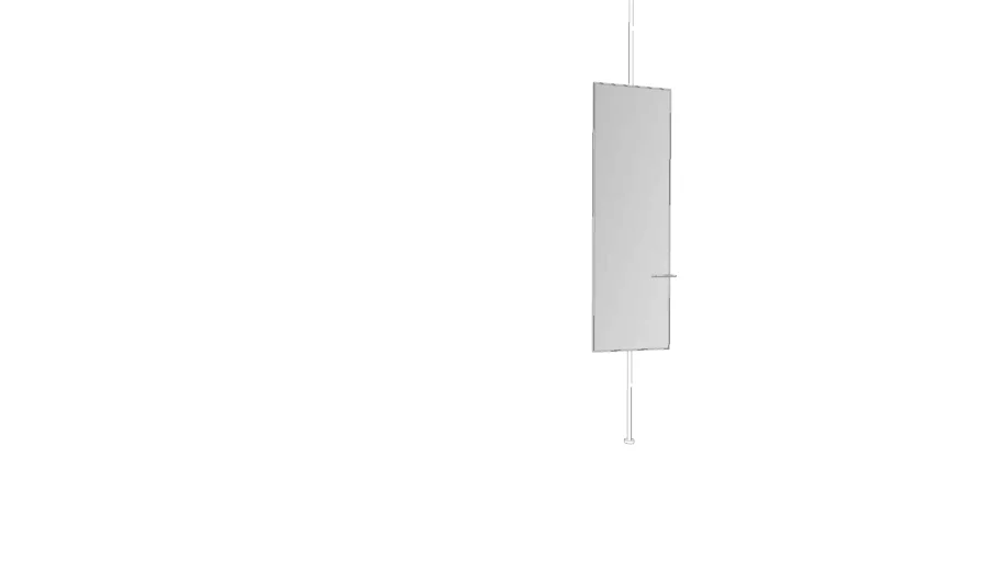 Standing mirror with small shelve