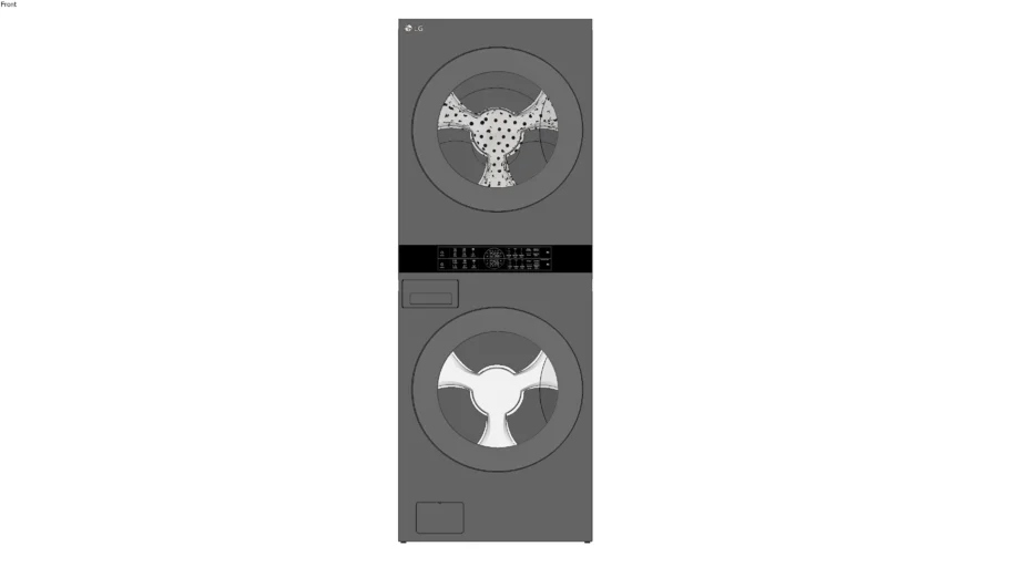 Lavadora e Secadora LG WashTower - Inox - WK17VS6A