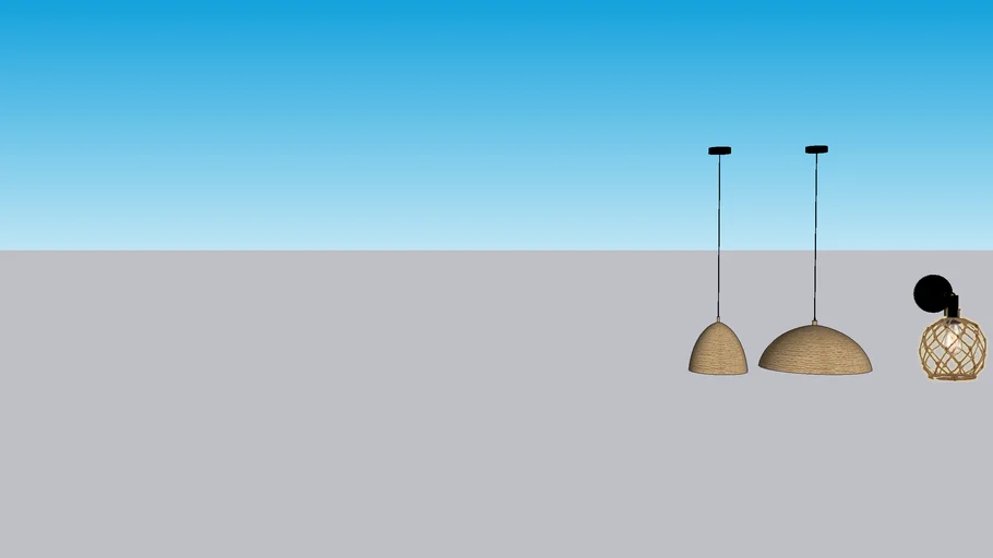 ROPE PENDANT & SCONCE