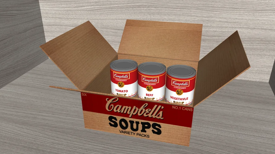 金寶湯罐頭 Campbell's Soup Cans 罐頭  紙箱 carton