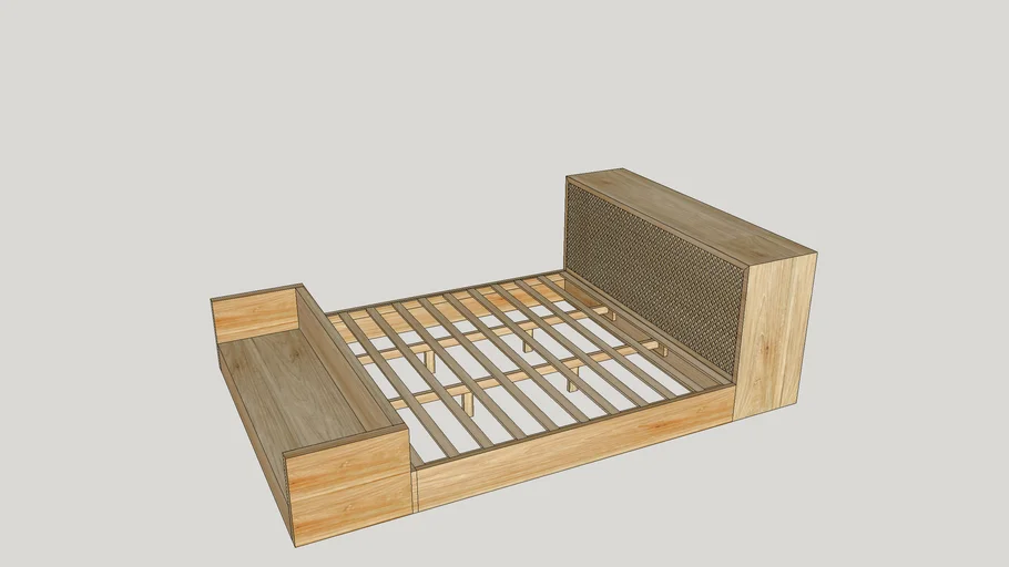 Hollywood king size bed with end bed sofa