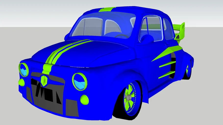 funny tuned fiat 500