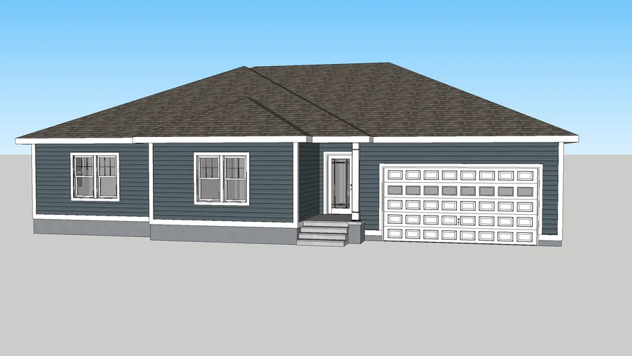 North American ranch house (suburban)