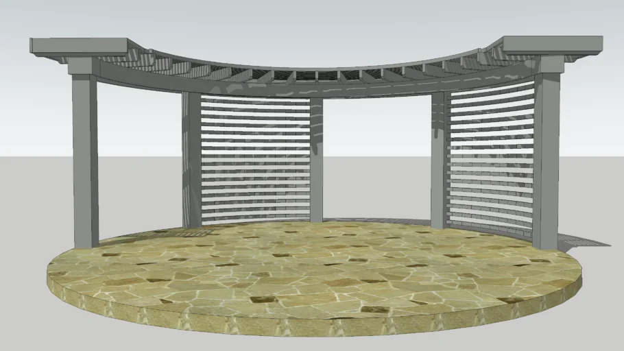 round pergola