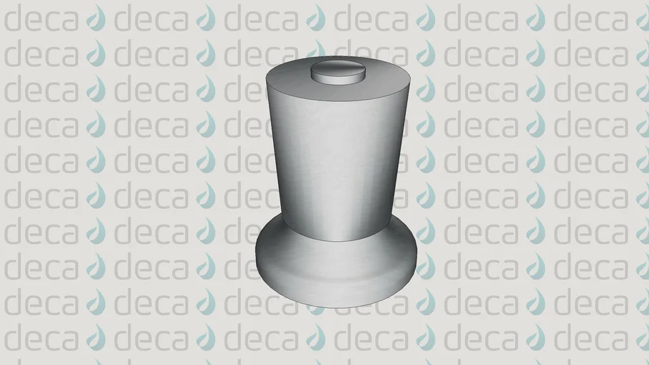 Deca Acabamento para Registro de Gaveta Prata - Código 4900.C50.PQ