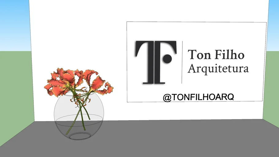 VASO COM FLORES