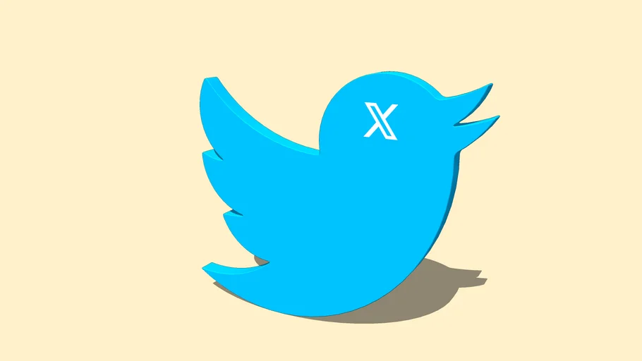 Logo Twitter X | 3D Warehouse