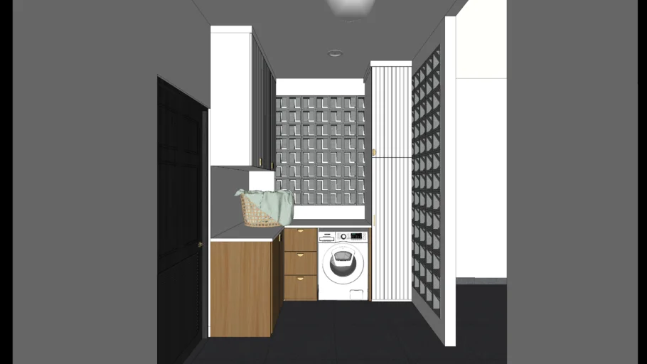 Custom Cabinet Laundry Area