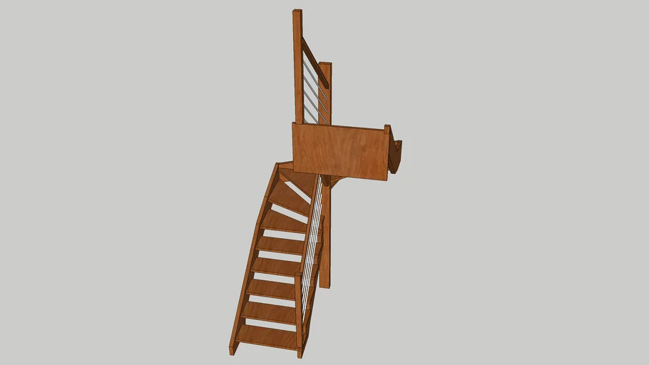 escalier 2/4 tournants