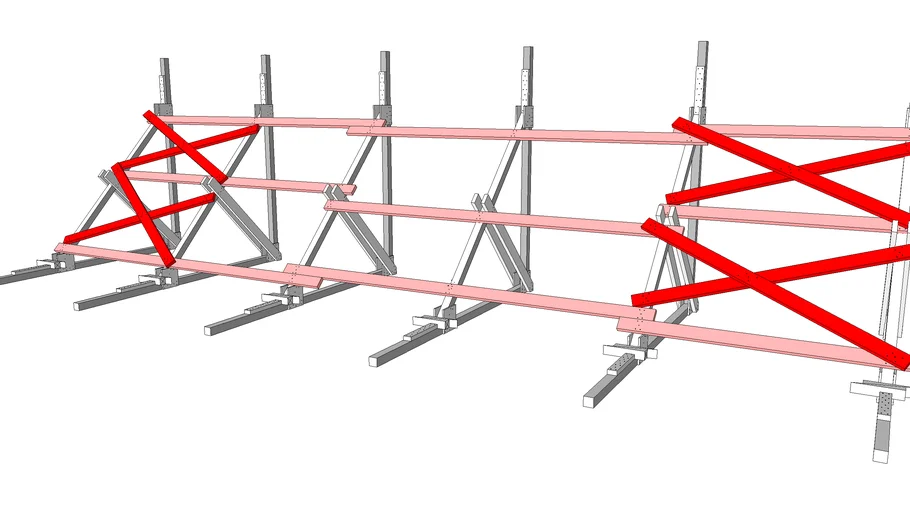Rakers multiple braced | 3D Warehouse