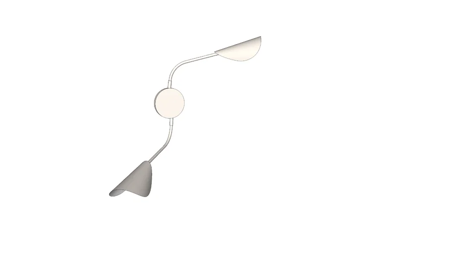 Wandlamp AM.PM Funambule 2 armen | 3D Warehouse