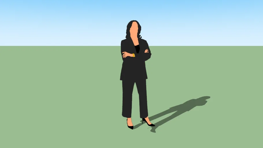 Kamala in black suit