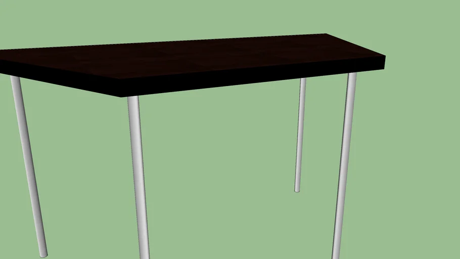 Trapezoid table
