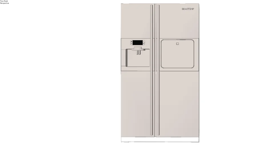 American 2 doors fridge with ice Brastemp