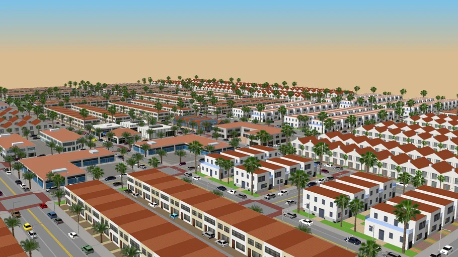 Prefab Modern City Plan