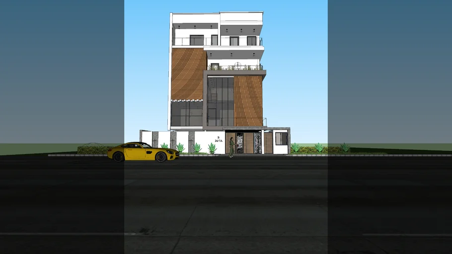 modern four floors residence