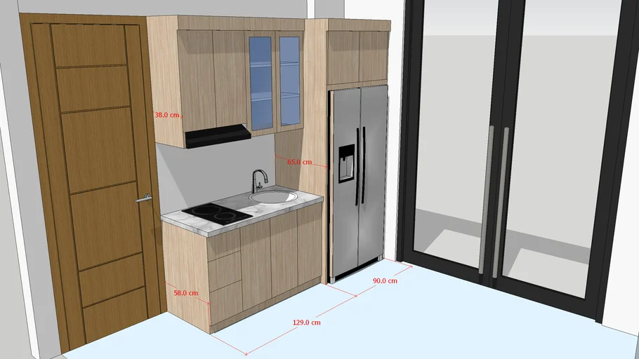 Minimalist Kitchen Set | 3D Warehouse