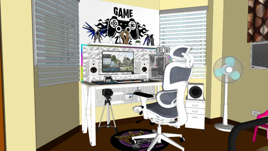 White PC Setup | 3D Warehouse