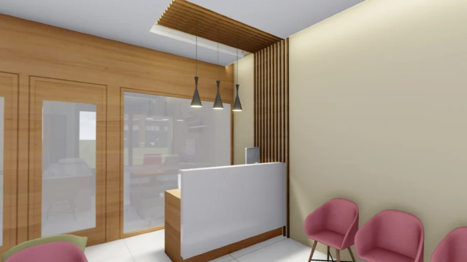 MODERN RECEPTION DESK