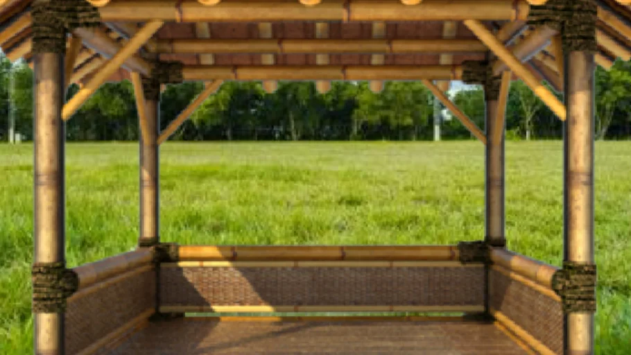 Gazebo-bambu