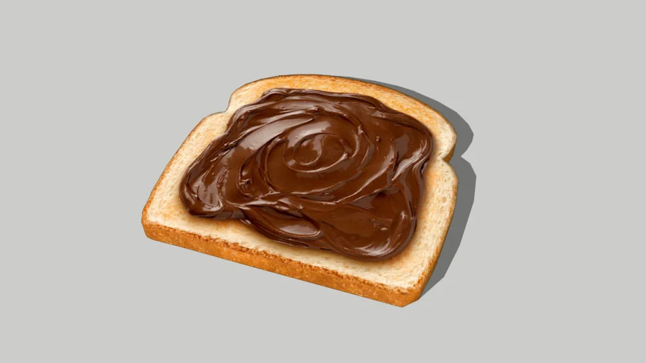 Slice of Bread with Nuttela